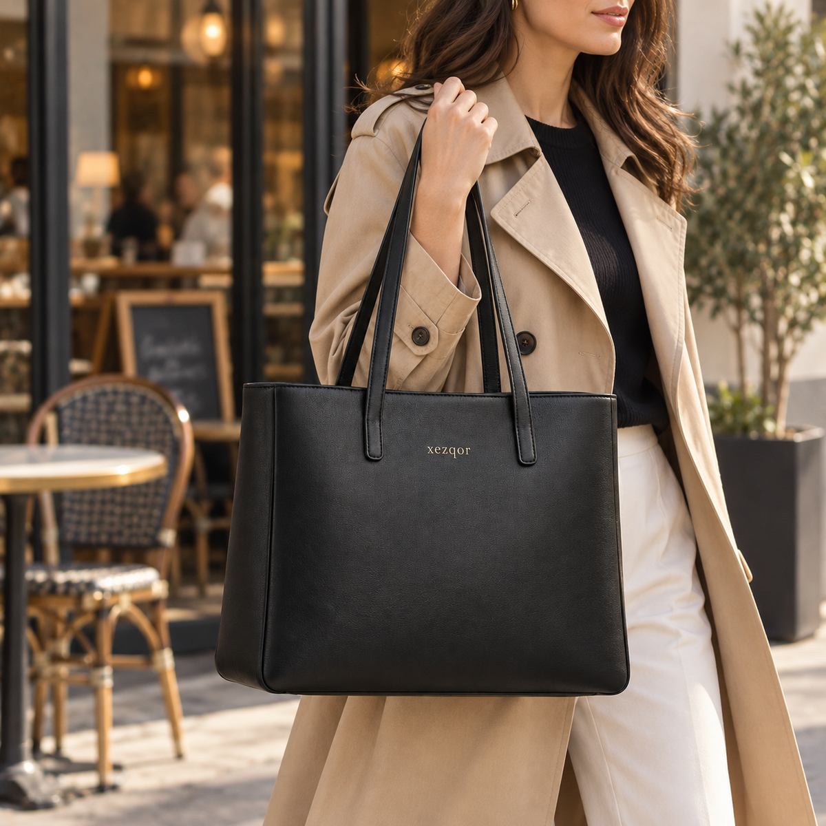 xezqor City Form Structured Tote