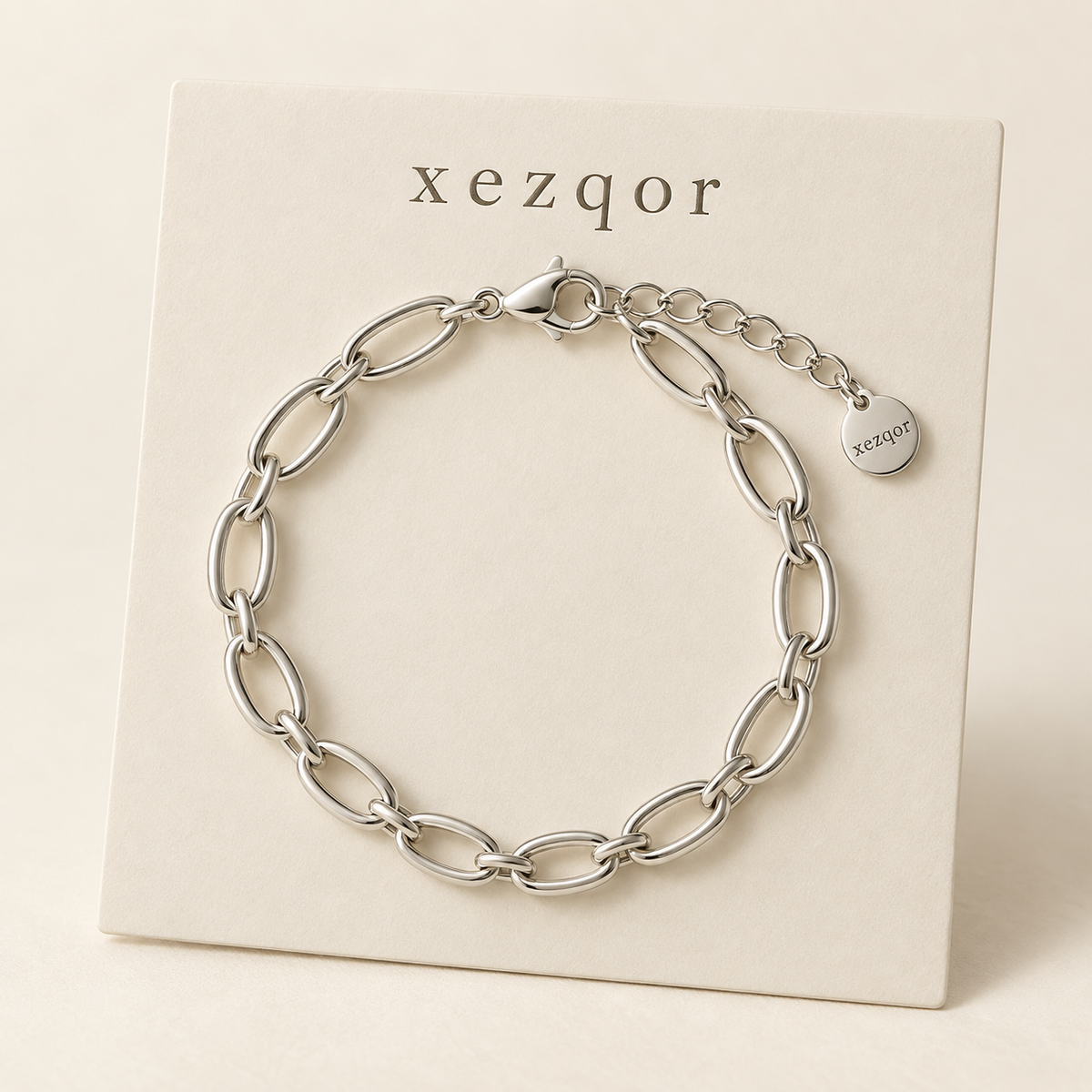 xezqor Linked Moments Chain Bracelet