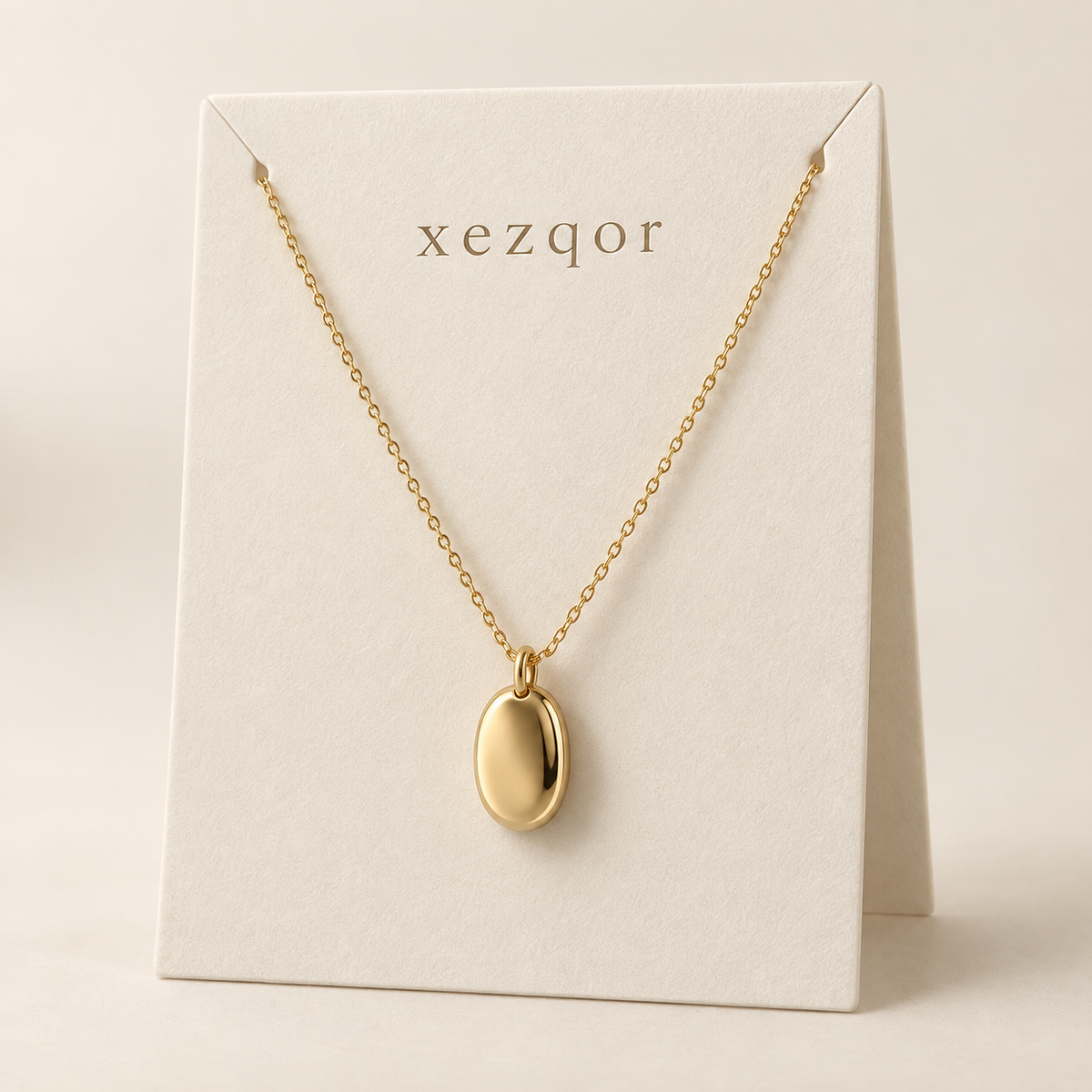 xezqor Quiet Curve Pendant Necklace