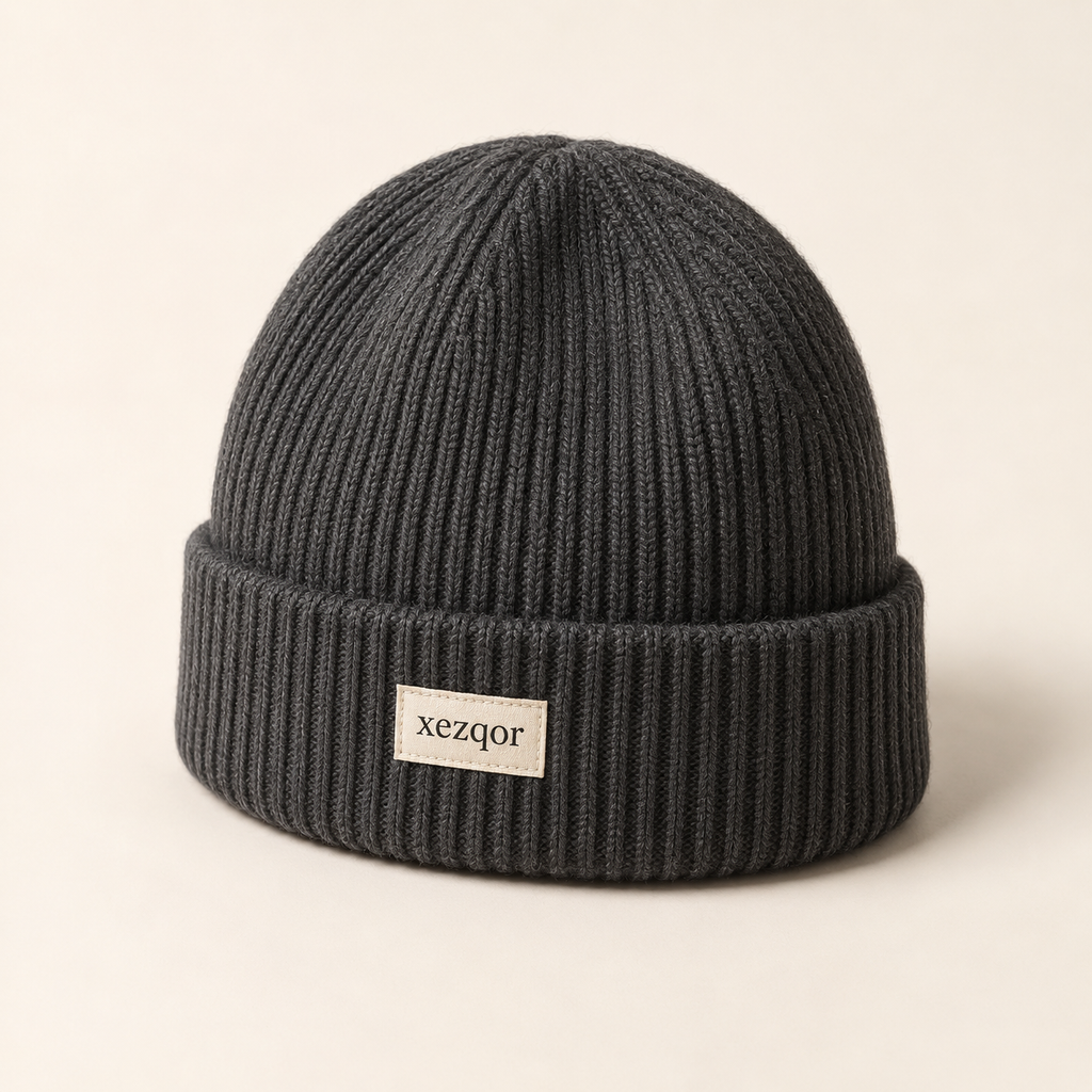 xezqor Evening Line Ribbed Beanie
